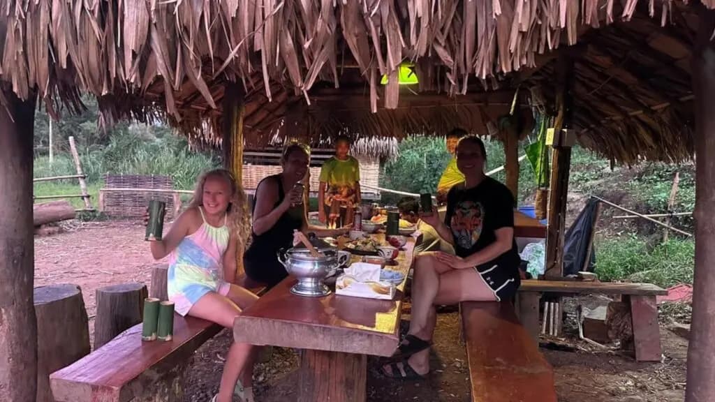 Local-style dinner at a jungle homestay during a Chiang Mai cultural excursion