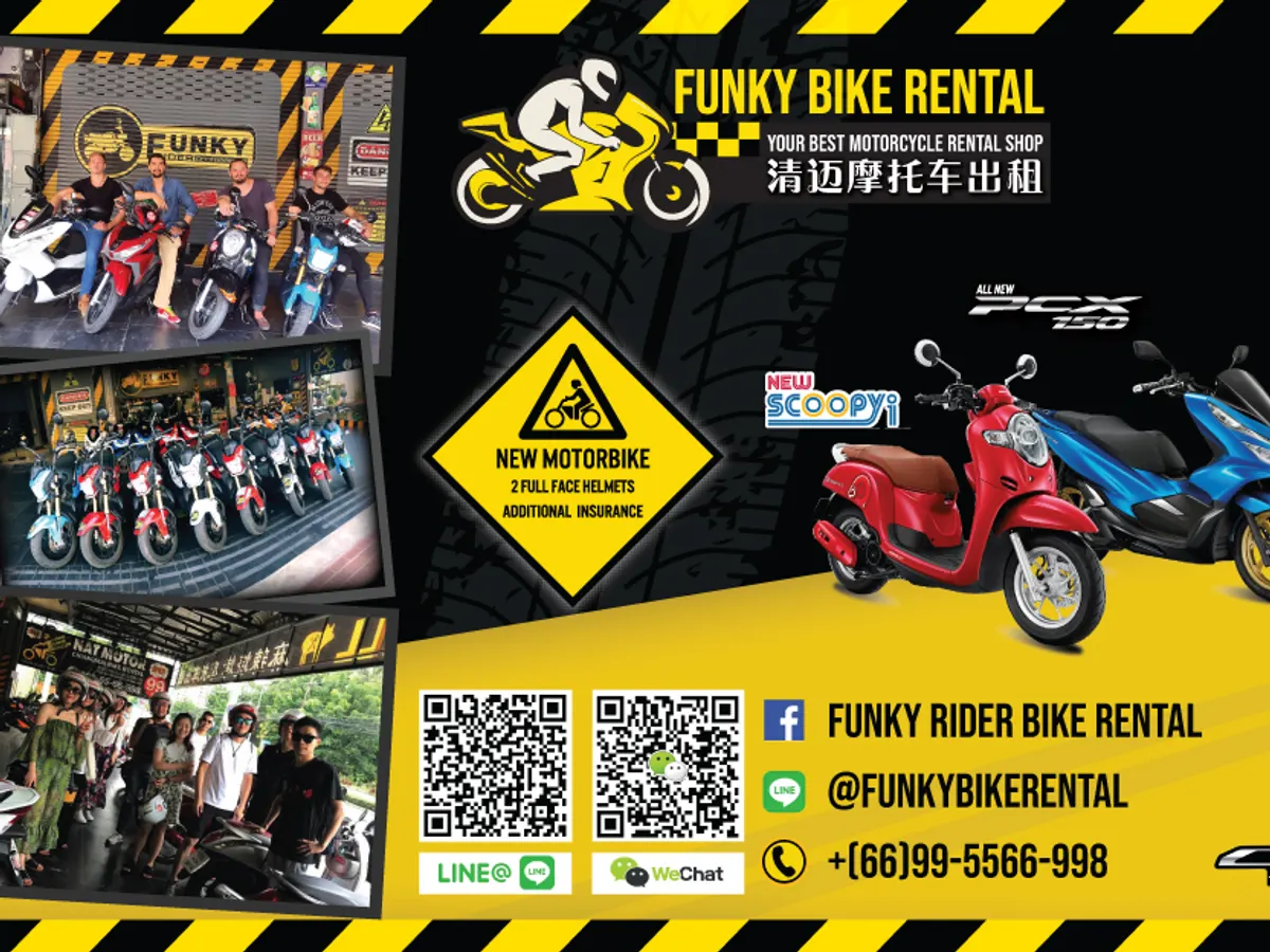 Funky Bike Rental Chiangmai มอเตอร์ไซค์ เช่า เชียงใหม่ 摩托车出租 in Chiang Mai
