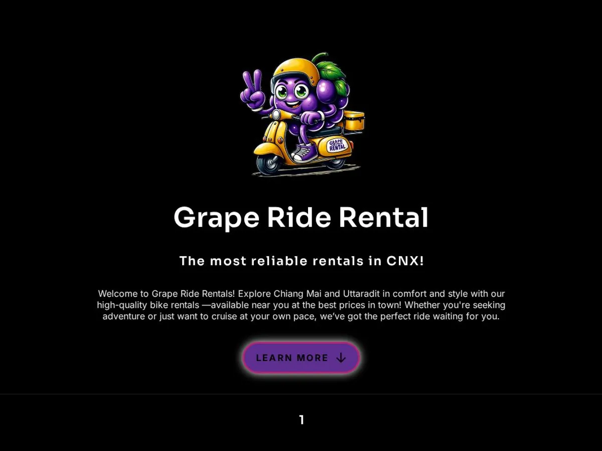 Grape Ride Rental CNX ร้านเช่ามอเตอร์ไซค์เชียงใหม่ in Chiang Mai