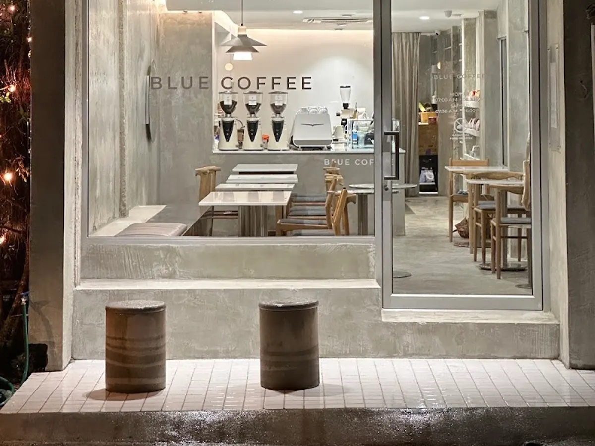 Blue Coffee at Somphet Market in Chiang Mai