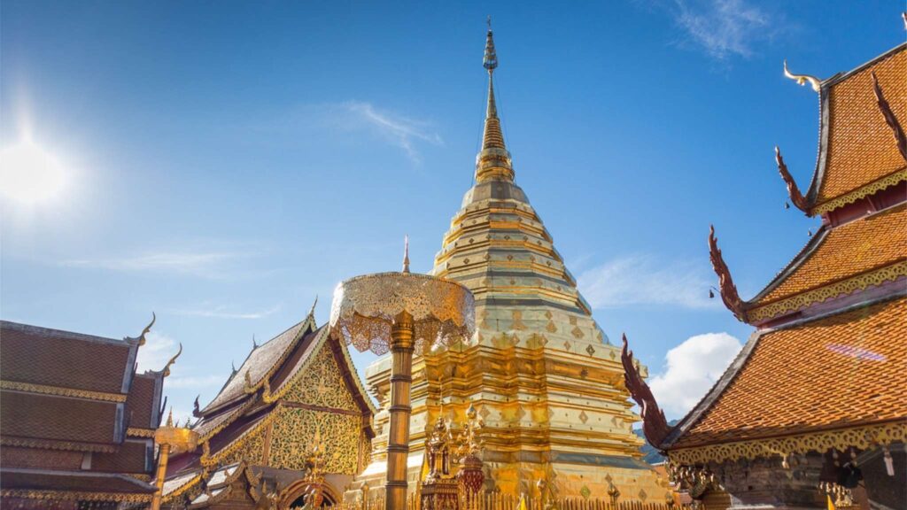 Wat Phra That Doi Suthep, an iconic temple featuring stunning architecture, a must-visit on any Chiang Mai excursion