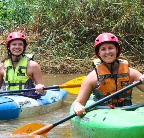 Exploring River by kayak, a highlight of a Chiang Mai tour for adventurous travelers