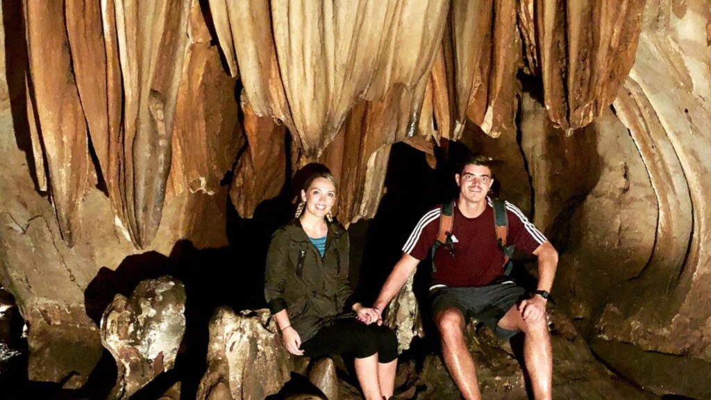 Tour group entering the Chiang Dao Cave complex, a must-visit site on Chiang Mai adventure tours.