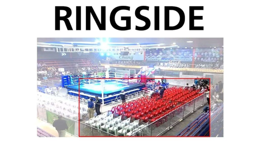 Ringside seating at Chiang Mai Boxing Stadium – get closer to the action on your Chiang Mai tour.