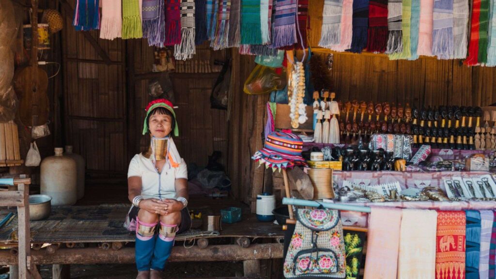 Unique Long Neck Karen Village visit during Chiang Rai excursions, offering insights into the traditions of the Karen people on a Chiang Mai tour.