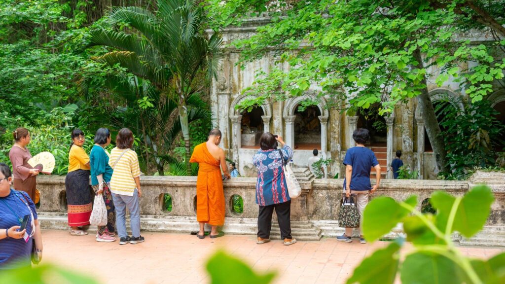 Beautiful architecture at Wat Pha Lat, part of a Chiang Mai sightseeing tour